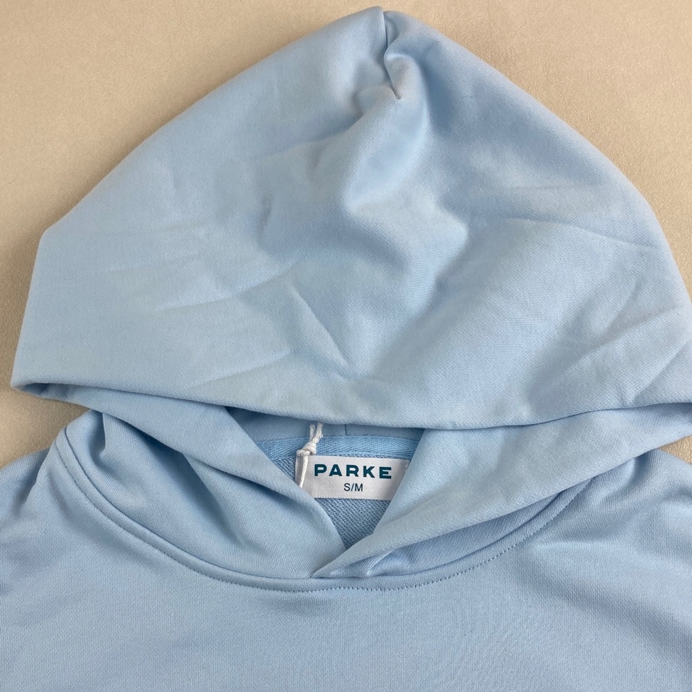 Light Blue Parke Hoodie with Red Star - Picture 2 of 5